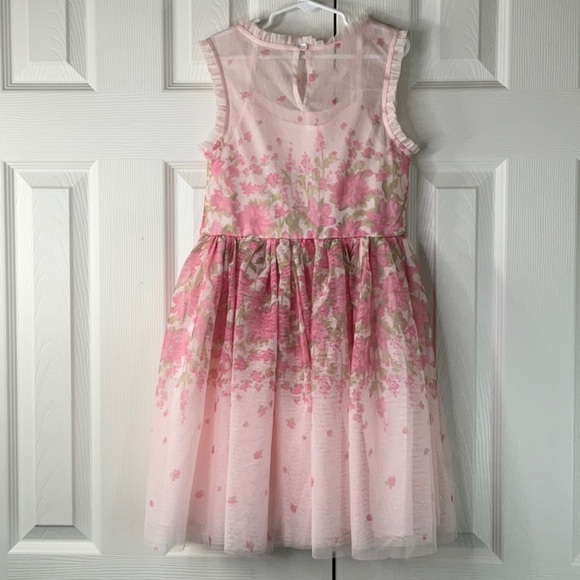 Zenzi Girls Sleeveless Floral Tulle Dress Size L (10/12) - Picture 5 of 9